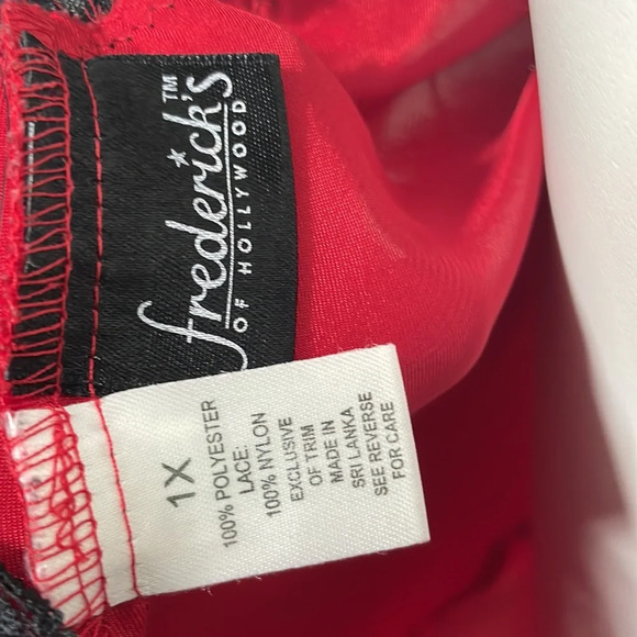 Frederick's of Hollywood Cherry Red Nylon Slip Dress - Picture 6 of 6